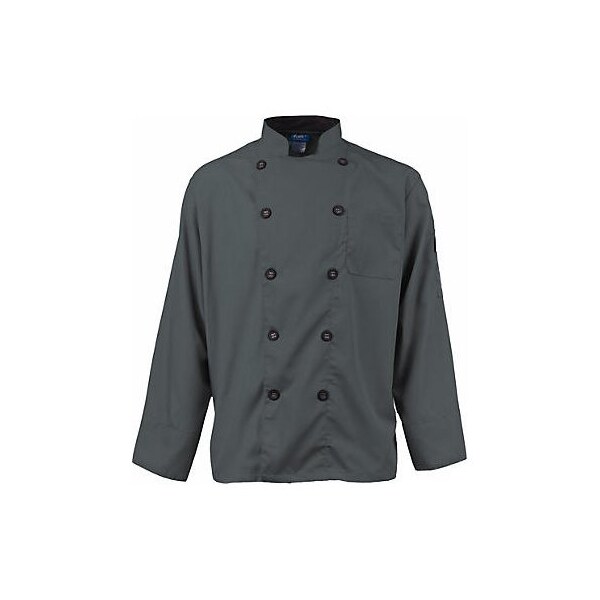 Allpoints Kng Active Chef Coat Xs Mens Slate/Black Ls 2122SLBKXS - main